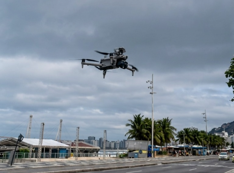Tolerância Zero: drones com alto-falantes reforçam fiscalização nas praias