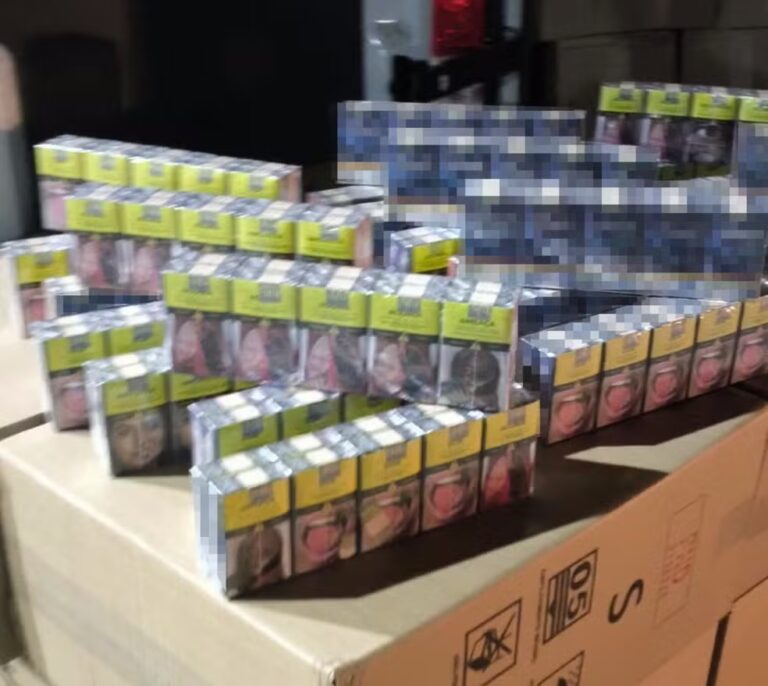 Apreensão de cigarros em Piraí: mais de 85 mil maços irregulares são retidos